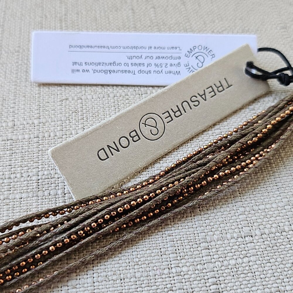 Treasure & Bond Girls Bracelet Brown Wrist Band Magnet Closure New $35 - Picture 5 of 16